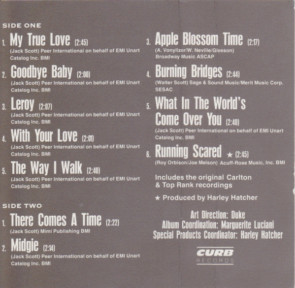 Jack Scott : Jack Scott's Greatest Hits (Cass, Comp)