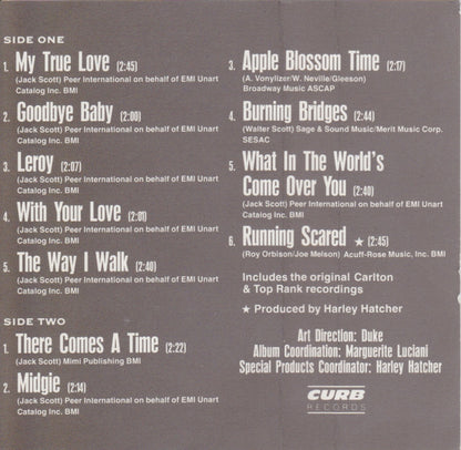 Jack Scott : Jack Scott's Greatest Hits (Cass, Comp)