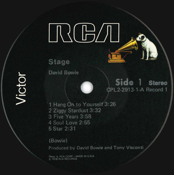 David Bowie : Stage (2xLP, Album, Gat)