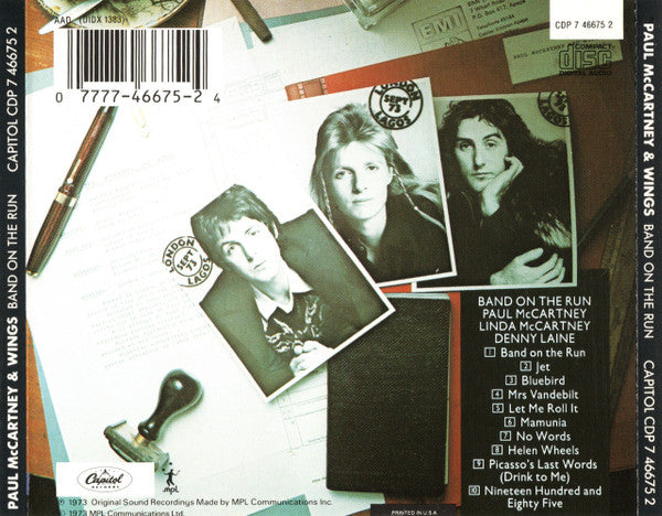 Paul McCartney & Wings* : Band On The Run (CD, Album, RE)