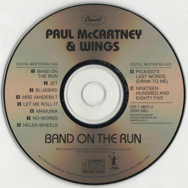 Paul McCartney & Wings* : Band On The Run (CD, Album, RE)