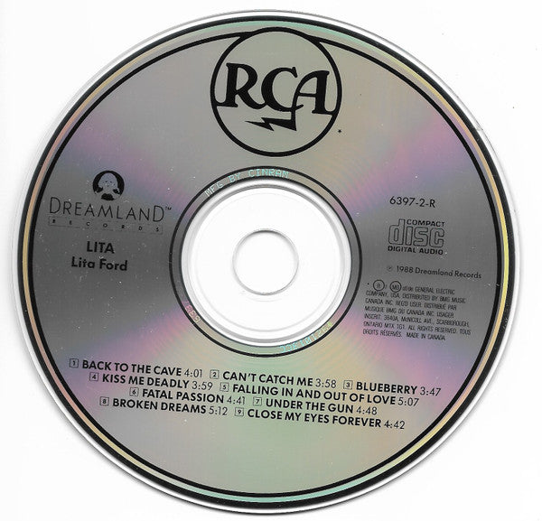 Lita Ford : Lita (CD, Album, RP)