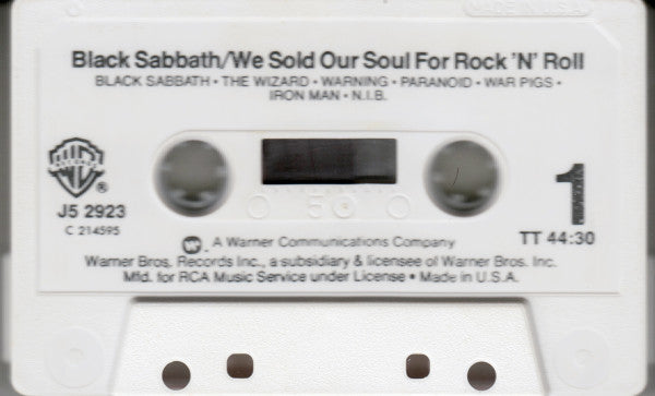 Black Sabbath : We Sold Our Soul For Rock 'N' Roll (Cass, Comp, Club)