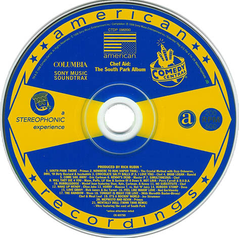 Various : Chef Aid: The South Park Album (CD, Album, Ext)