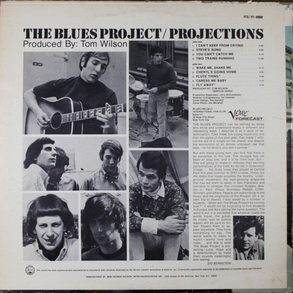 The Blues Project : Projections (LP, Album, Mono, RE)