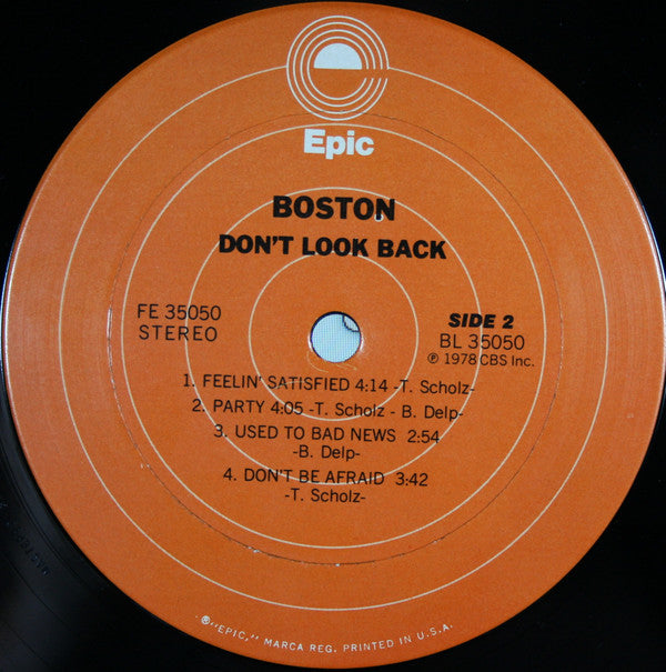 Boston : Don't Look Back (LP, Album, San)