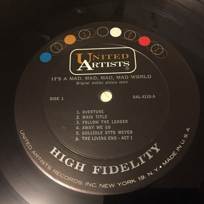 Ernest Gold : It's A Mad, Mad, Mad, Mad World - Original Motion Picture Score (LP, Album, Mono, Gat)