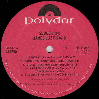James Last Band* : Seduction (LP, Album, 18)