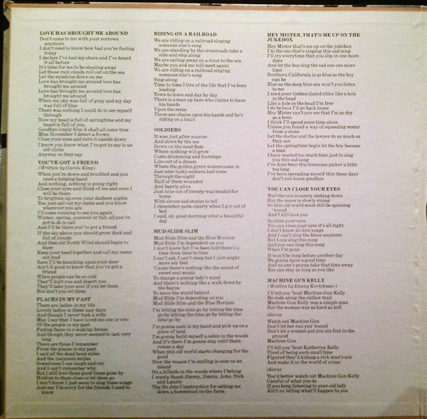 James Taylor (2) : Mud Slide Slim And The Blue Horizon (LP, Album, Ter)