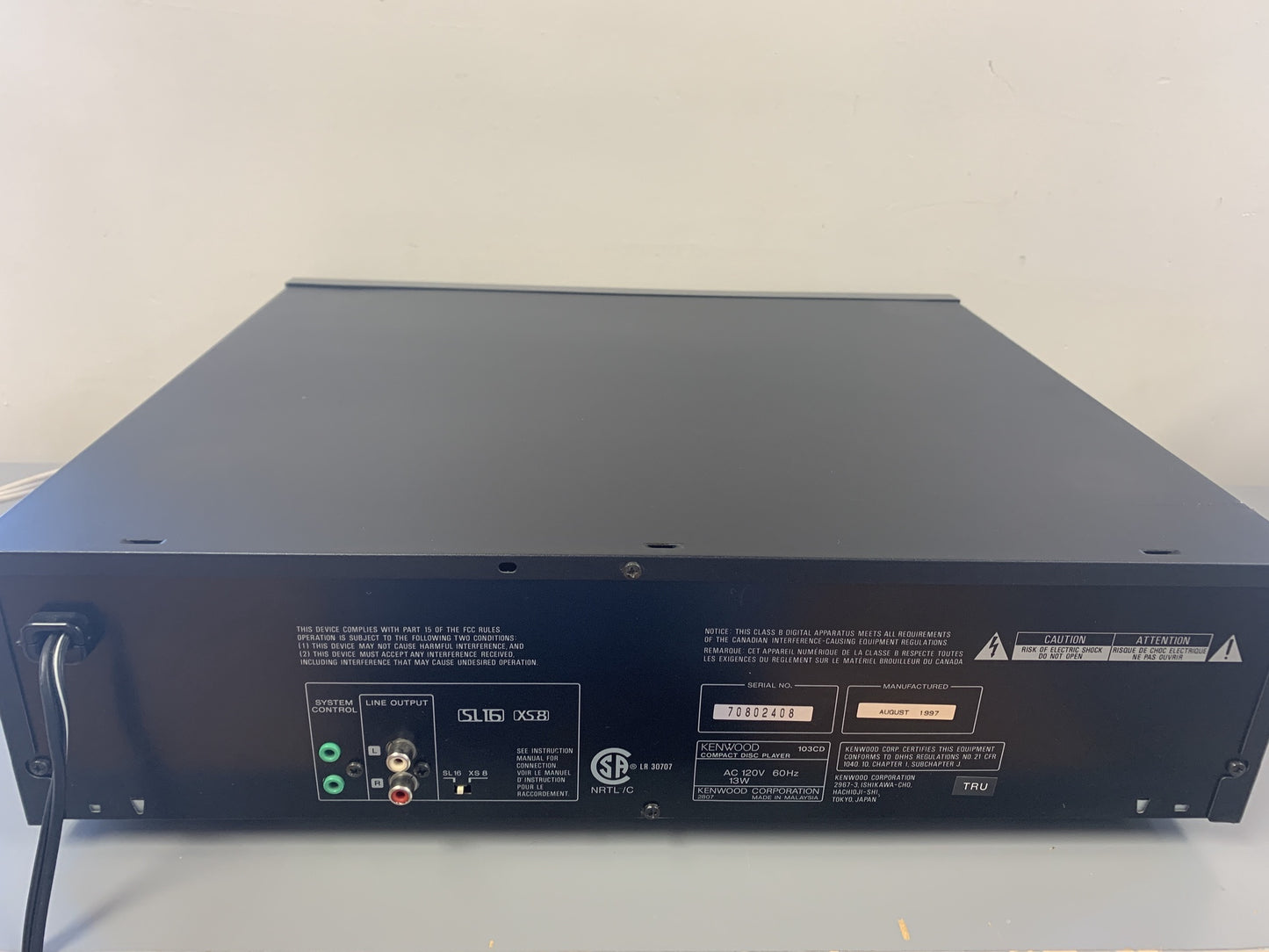 Kenwood Dual D/A Converter 103 CD Changer