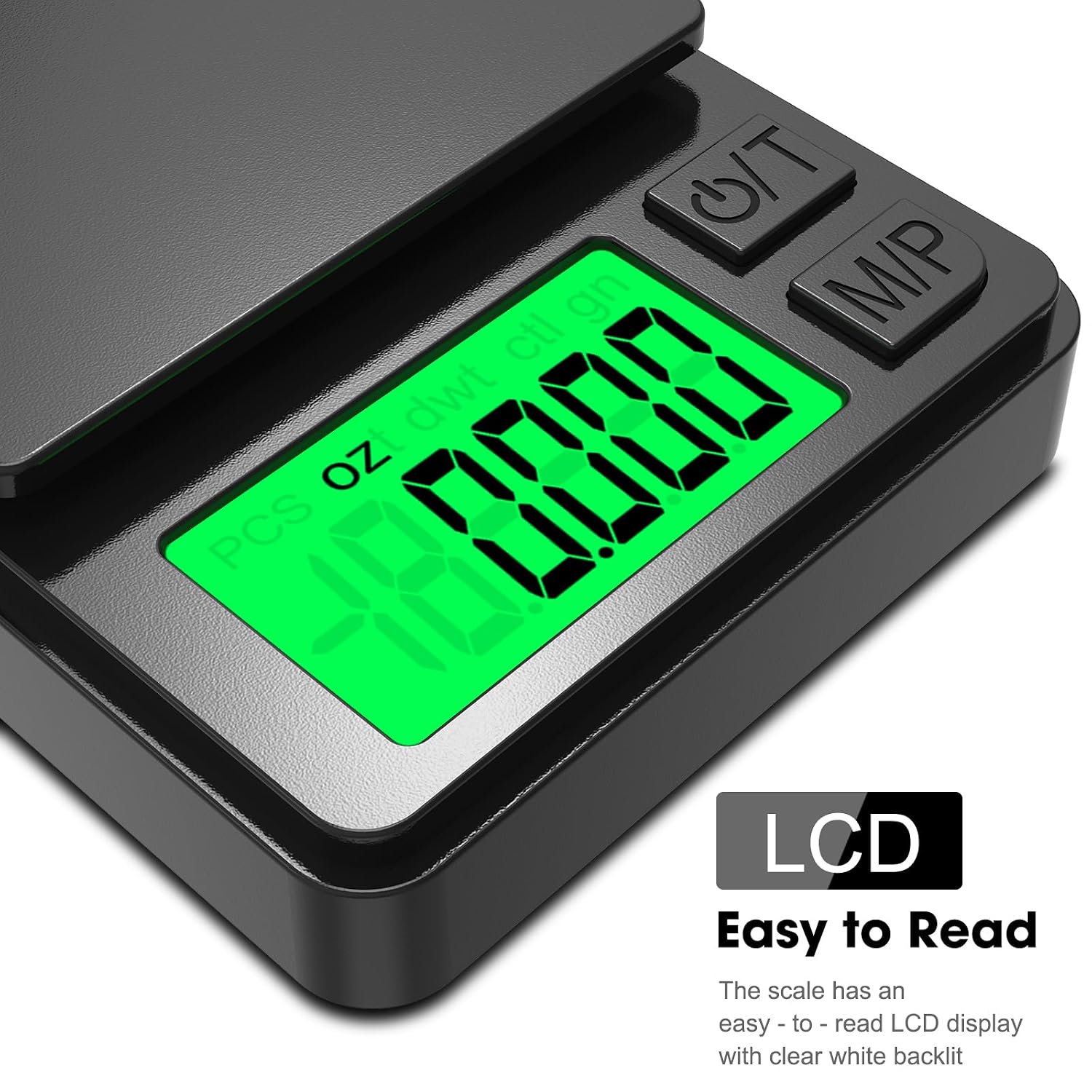 Digital Pocket Scale 1000g x 0.01g, Diyife Portable Precision Gram Scale with Protective Cover, Auto-Off, Backlit LCD, 7 Units Tare