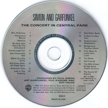 Simon & Garfunkel : The Concert In Central Park (CD, Album, Club, RE, All)