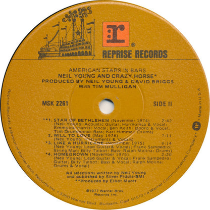 Neil Young : American Stars 'N Bars (LP, Album, Win)