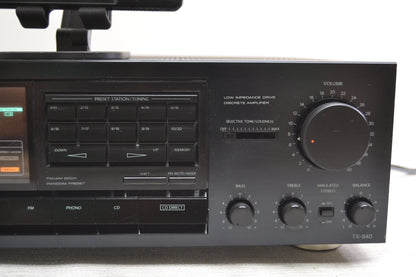Onkyo TX-840 Stereo Receiver * 60W RMS * Remote * Fully Serviced * New Belts