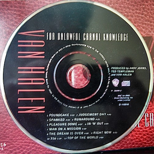 Van Halen : For Unlawful Carnal Knowledge (CD, Album, Club)