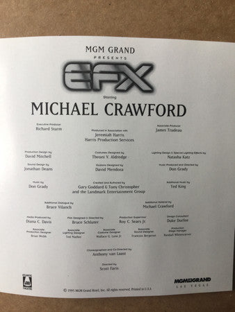 Michael Crawford : E.F.X. (CD, Album)