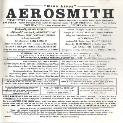Aerosmith : Nine Lives (CD, Album, Club)
