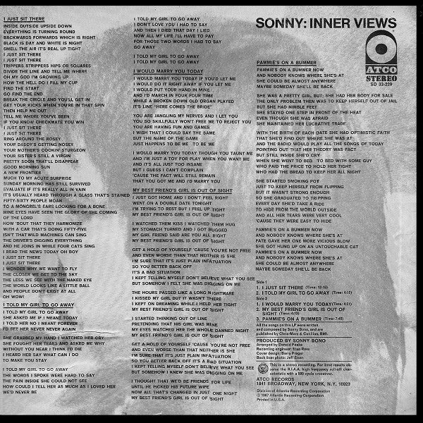 Sonny* : Inner Views (LP, Album)