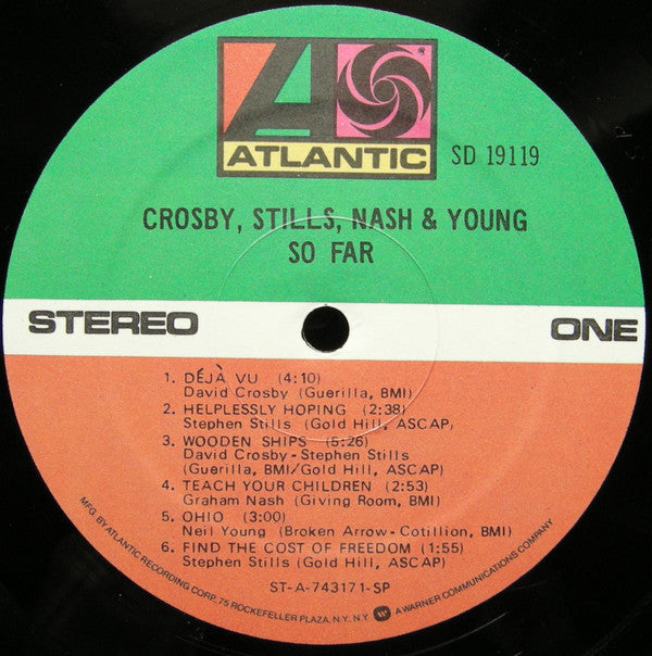 Crosby, Stills, Nash & Young : So Far (LP, Comp, RE)
