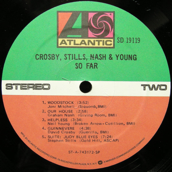 Crosby, Stills, Nash & Young : So Far (LP, Comp, RE)