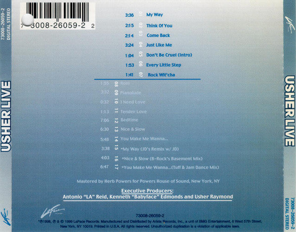 Usher : Live (CD, Album)