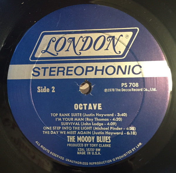 The Moody Blues : Octave (LP, Album, BW )