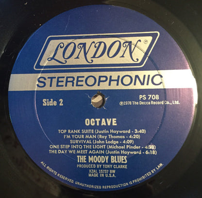 The Moody Blues : Octave (LP, Album, BW )