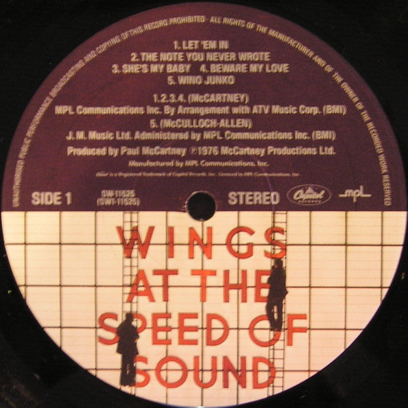 Buy Wings : Wings At The Speed Of Sound (LP, Album, Win) Online