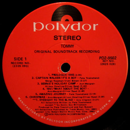 Various : Tommy (Original Soundtrack Recording) (2xLP, Album, NAM)