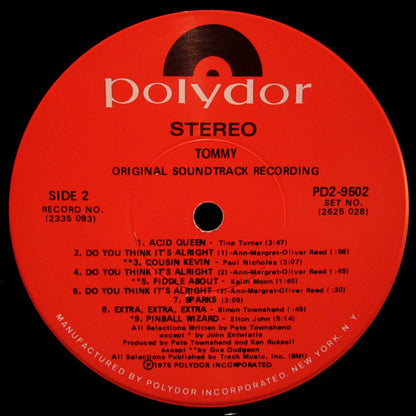 Various : Tommy (Original Soundtrack Recording) (2xLP, Album, NAM)