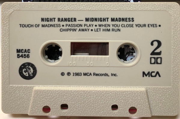 Night Ranger : Midnight Madness (Cass, Album, Club, CH)