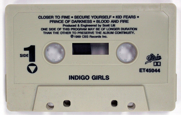 Indigo Girls : Indigo Girls (Cass, Album, Opa)