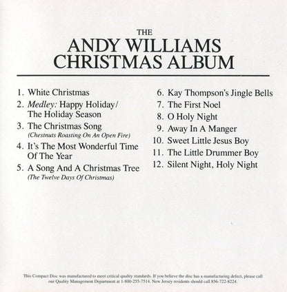 Andy Williams : The Andy Williams Christmas Album (CD, Album, RE, RM)