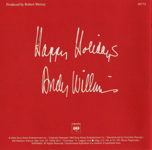 Andy Williams : The Andy Williams Christmas Album (CD, Album, RE, RM)