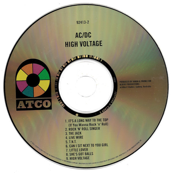 AC/DC : High Voltage (CD, Album, RE, RM)