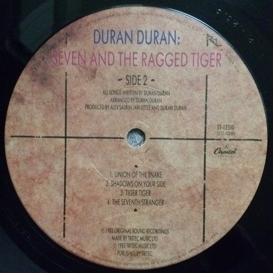 Duran Duran : Seven And The Ragged Tiger (LP, Album, Win)