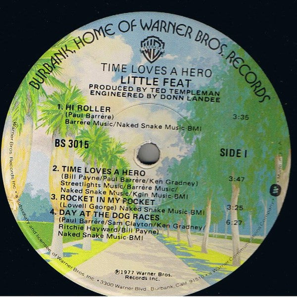 Buy Little Feat : Time Loves A Hero (LP, Album, Win) Online for a
