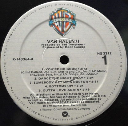 Van Halen : Van Halen II (LP, Album, Club, RCA)