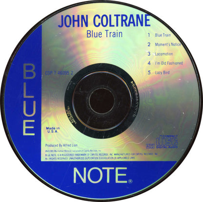 John Coltrane : Blue Train (CD, Album, RE)