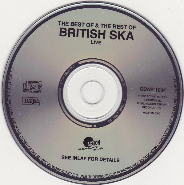 Various : The Best Of & The Rest Of British Ska Live (CD, Comp)