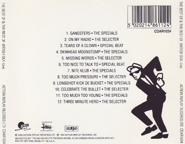 Various : The Best Of & The Rest Of British Ska Live (CD, Comp)