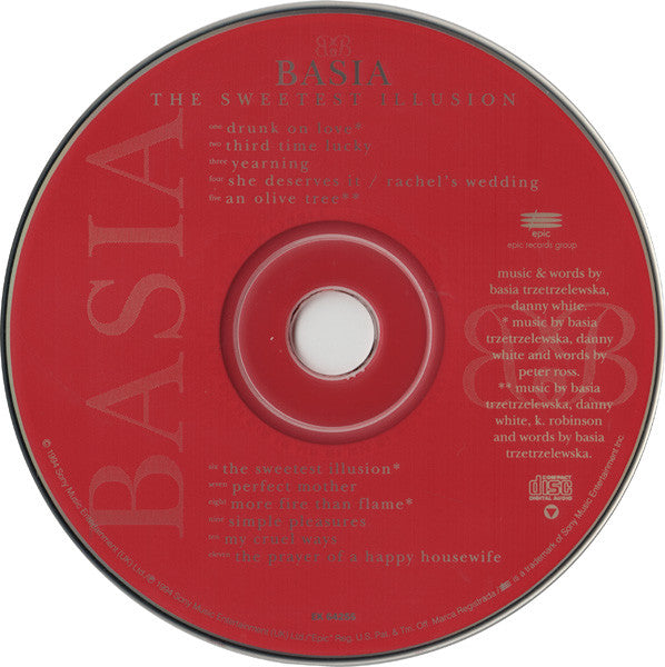 Basia : The Sweetest Illusion (CD, Album, Pit)