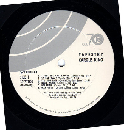 Carole King : Tapestry (LP, Album, Gat)