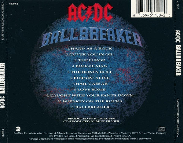 廃盤帯付　希少見本盤　非売品　初回盤　・　AC/DC　／　Ballbreaker AC/DC - Ballbreaker on Vinyl LP | Rough Trade - (Gold LP, LP