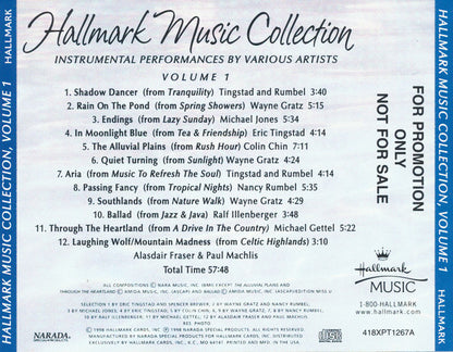 Various : Hallmark Music Collection (Relaxing Instrumental Music • Volume 1) (CD, Comp, Promo)