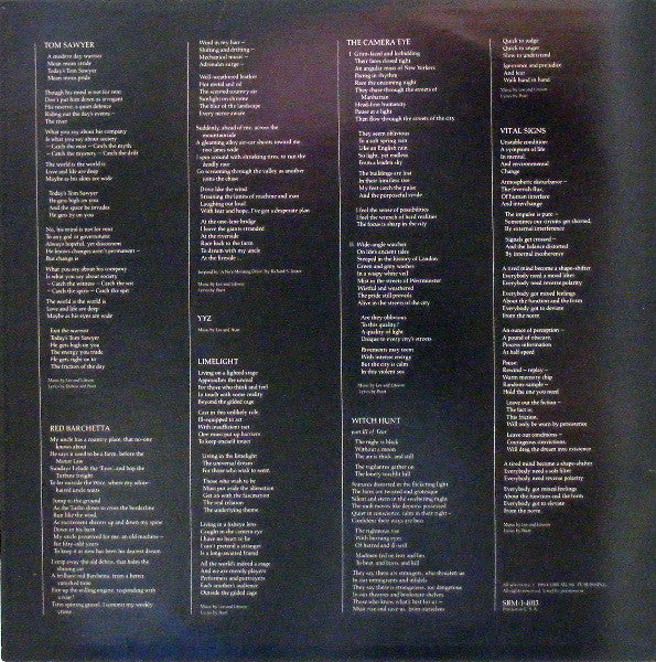 Rush : Moving Pictures (LP, Album, Pre)