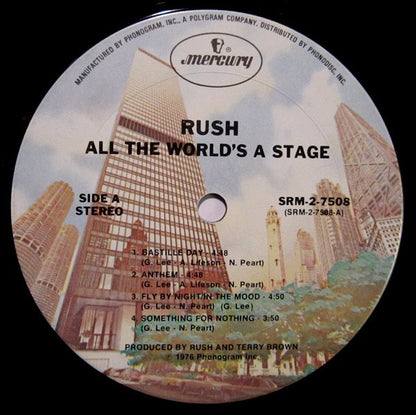 Rush : All The World's A Stage (2xLP, Album, Ter)