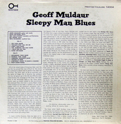 Geoff Muldaur : Sleepy Man Blues (LP, Album, Mono)