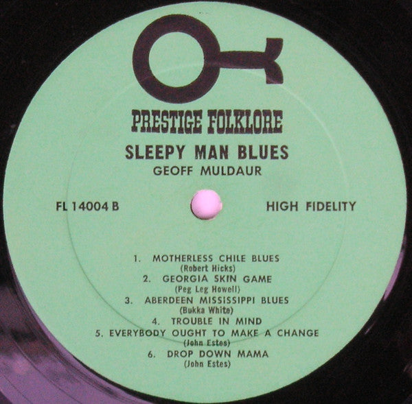 Geoff Muldaur : Sleepy Man Blues (LP, Album, Mono)