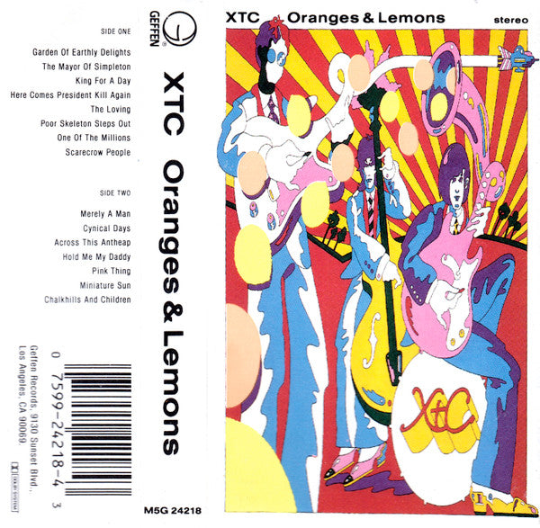 XTC : Oranges & Lemons (Cass, Album, SR,)
